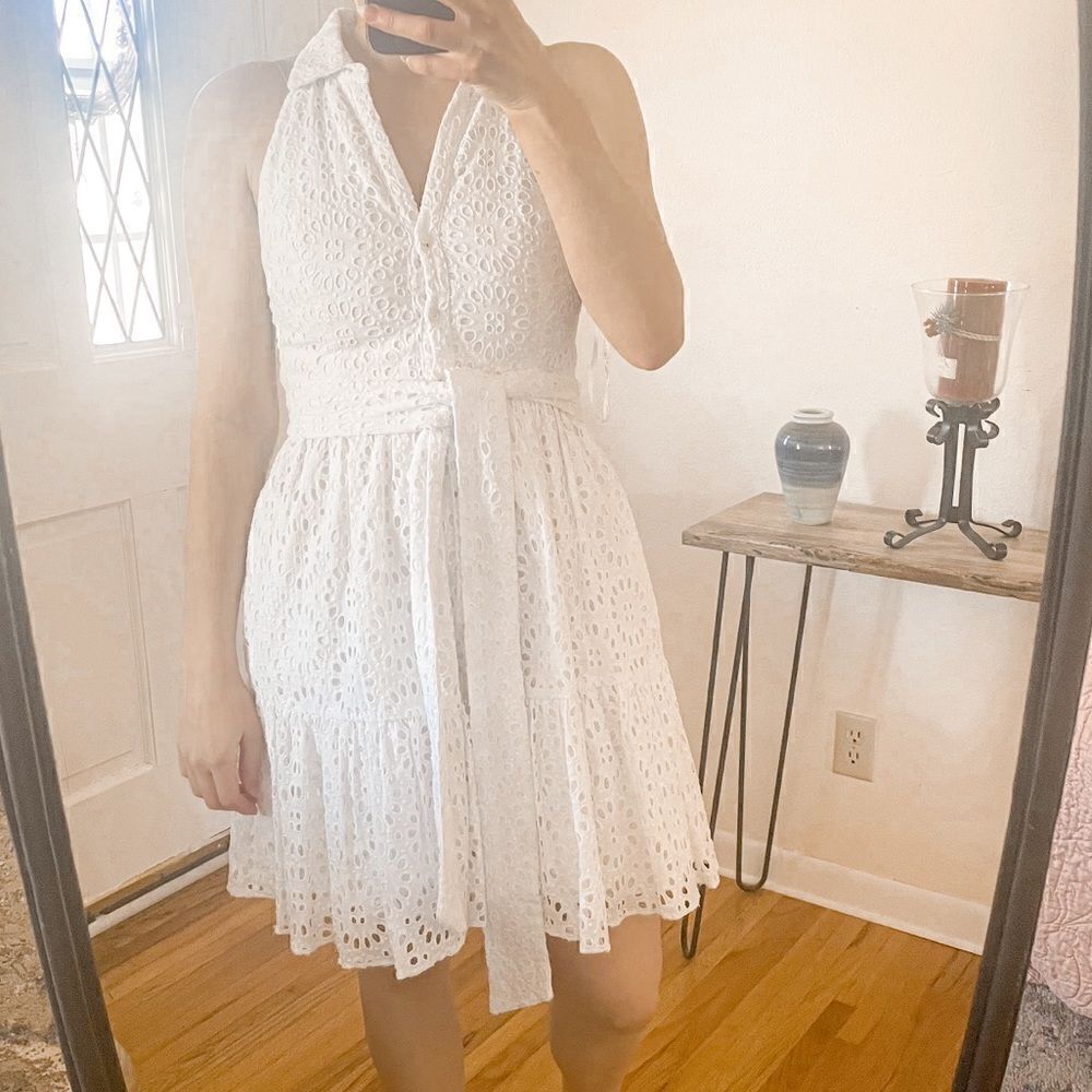 Lilly Pulitzer Trisha Eyelet Shirtdress Resort White 4